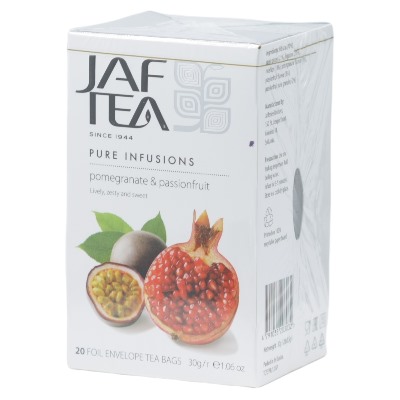 JAF TEA. Pure Infusions. Гранат-маракуйя карт.пачка