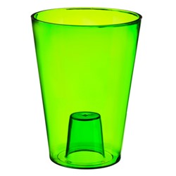 Кашпо КРОКУС, зеленый 1,3л, пластик
