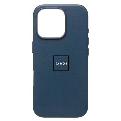 Чехол-накладка ORG SM002 экокожа SafeMag для "Apple iPhone 16 Pro" (pacific blue) (234503)