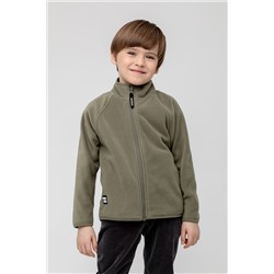 Куртка флисовая для мальчика Crockid ФЛ 34011 оливково-серый