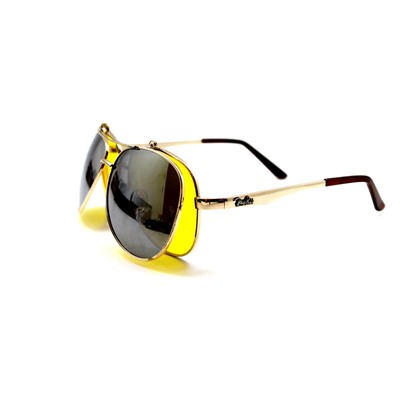 Распродажа солнцезащитные очки с насадкой R 3028 зеркальный желтый
