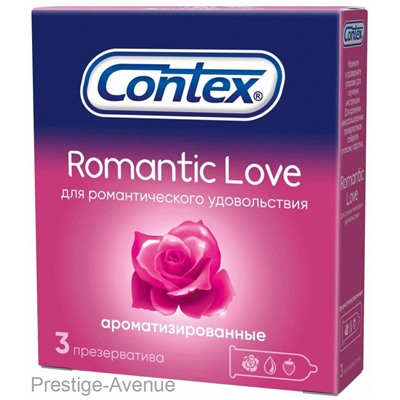 Презервативы Contex Romantic Love ароматизированные 3 шт. в упаковке