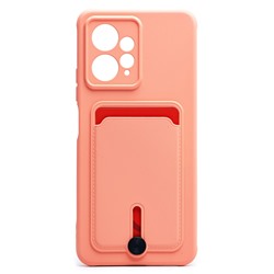 Чехол-накладка - SC304 с картхолдером для "Xiaomi Redmi Note 12 4G" (light pink)