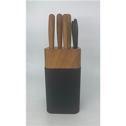 Набор ножей 5шт + ножницы с подставкой EVRYEALTH Non-stick coated Kitchen Knife Set