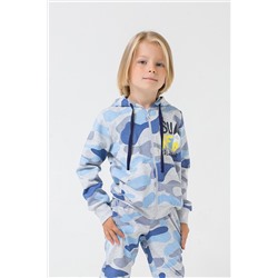Куртка для мальчика Crockid К 301303 серо-голубой меланж, камуфляж к1263