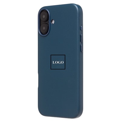 Чехол-накладка ORG SM002 экокожа SafeMag для "Apple iPhone 16 Plus" (pacific blue) (234502)