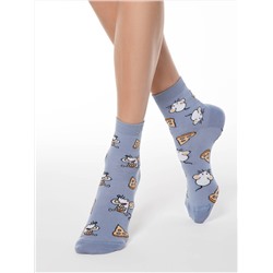Носки женские CONTE Хлопковые носки HAPPY c рисунками &quot;Мышка и сыр&quot;