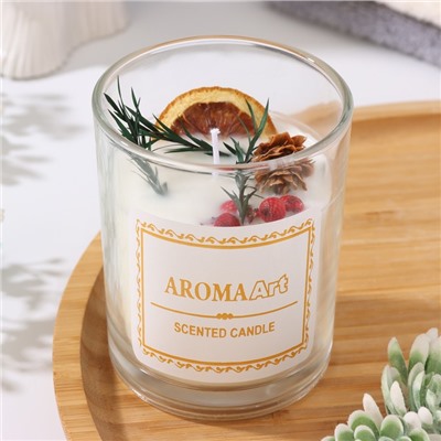 Свеча ароматическая "Aroma Art", стратсная самба, круглая, 8х10,5 см