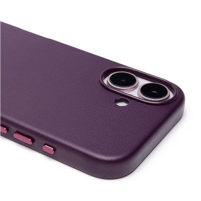 Чехол-накладка ORG SM002 экокожа SafeMag для "Apple iPhone 16" (mulberry) (234505)