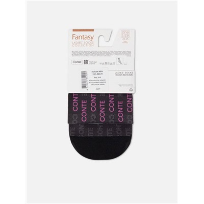 Полиамидные CONTE FANTASY Плотные носки с черным мыском и рисунком «CONTE FANTASY»