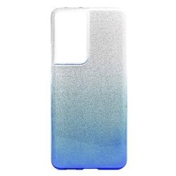 Чехол-накладка - SC097 Gradient для "Samsung SM-G998 Galaxy S21 Ultra" (blue/silver)