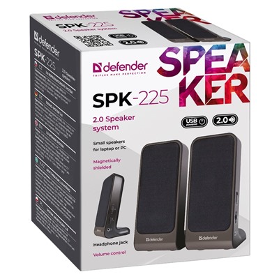 Компьютерная акустика Defender SPK-225 2.0 (black)