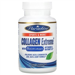 Paradise Herbs, Collagen Extreme с коллагеном BioCell, OptiMSM и натруальным витамином C, 120 капсул