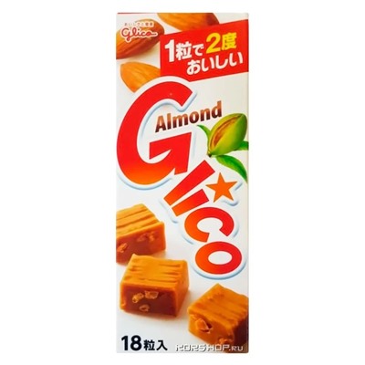 Мягкая миндальная карамель Glico, Япония, 78,3 г Акция