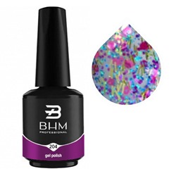 BHM Professional Гель-лак для ногтей Confetti, 204, 7 мл