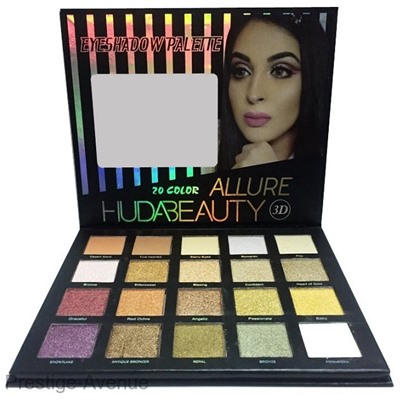 Тени HudaBeauty Eyeshadow Palette ALLURE 3D 20 цветов