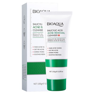 BIOAQUA ACNE REMOVAL Пенка для лица с салициловой кислотой, 100 г