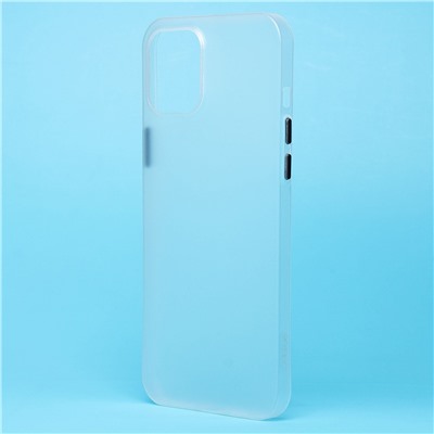 Чехол-накладка - PC091 для "Apple iPhone 12 Pro Max" (matte transparent/white) (232330)