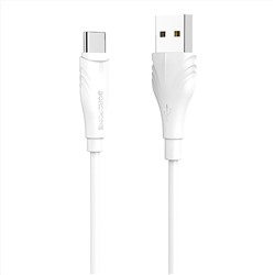 Кабель USB - Type-C Borofone BX18  200см 3A  (white)