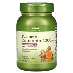 GNC, Turmeric Curcumin Extra Strength, 1,000 mg, 60 Caplets