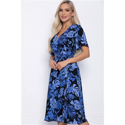 Платье Мода люкс (синее) П10881