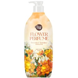 KeraSys SHOWER MATE Гель для душа ЖАСМИН Flower Perfume 900 мл