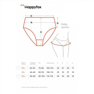 Женские трусы-макси с высокой посадкой Happy Fox