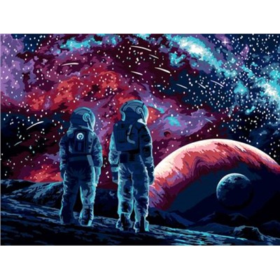 Картина по номерам 30х40 см "Новая галактика" живопись с красками и кистью PNB/PM-218 ФРЕЯ