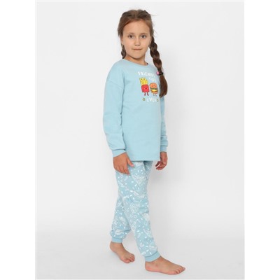 Пижама для девочки Cherubino CWJG 50156-43 Голубой