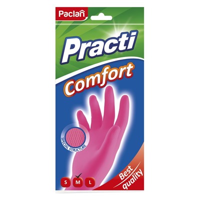 PACLAN PRACTI COMFORT ПЕРЧАТКИ РЕЗИНОВЫЕ L, ПАРА