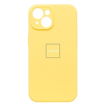 Чехол-накладка ORG Soft Touch с закрытой камерой для "Apple iPhone 15" (yellow) (230160)