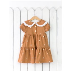 Платье для девочки Baby Boom С198/1-К сердечки на загаре