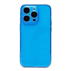 Чехол-накладка - SC344 для "Apple iPhone 14 Pro" (transparent/blue) (232025)