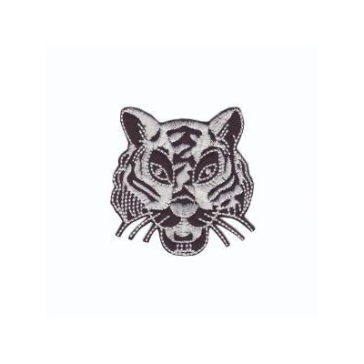 Термонаклейка "Тигр" 46130 10шт 6х6см черно-белый