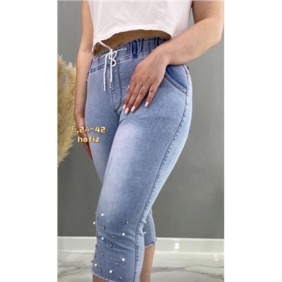 Джинсы — Бриджи джинсовые женские | Арт. 7500816