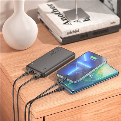 Внешний аккумулятор Hoco J101 PD QC 10000mAh Micro USB/USB*2/USB Type-C (black)