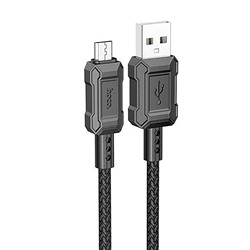 Кабель USB - micro USB Hoco X94 Leader  100см 2,4A  (black)