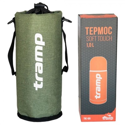 Термочехол для термоса Tramp TRA-293, Soft Touch  1,2л., оливковый