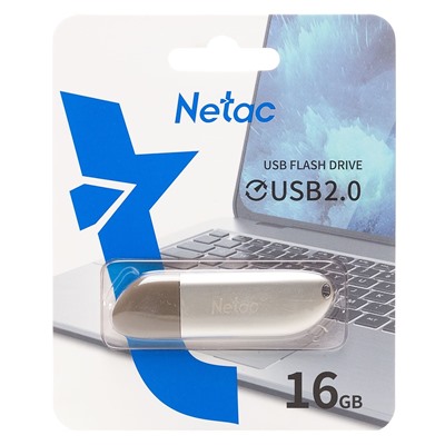 Флэш накопитель USB 16 Гб Netac U352 (silver)