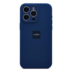 Чехол-накладка ORG Soft Touch с закрытой камерой для "Apple iPhone 15 Pro Max" (dark blue) (230170)