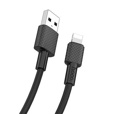 Кабель USB - Apple lightning Hoco X29 Superior (повр. уп)  100см 2,4A  (black)