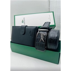 Подарочный набор для мужчины ремень, кошелек + коробка #21247469