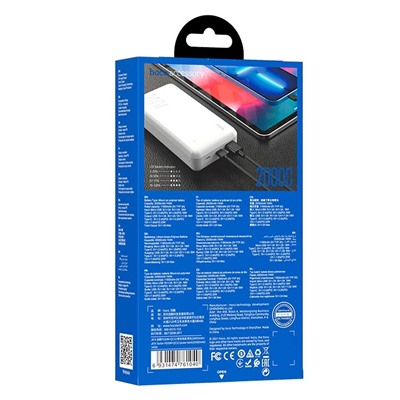 Внешний аккумулятор Hoco J87A PD QC 20000mAh Micro/Type-C/USB/Type-C (white)