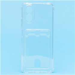 Чехол-накладка - SC276 с картхолдером для "OPPO A38/OPPO A18" (transparent)