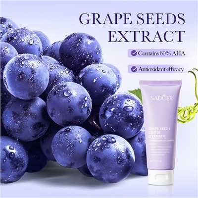 Пенка для умывания с экстрактом винограда Sadoer Grape Seeds Gentle Cleanser, 100 гр.