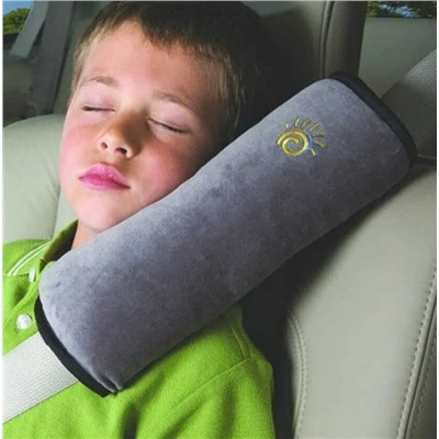 Подушка-накладка на ремень безопасности детская / Бежевый