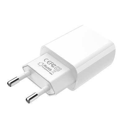 Адаптер Сетевой с кабелем Borofone BA20A Sharp USB 2,1A/10W (USB/Micro USB) (white)