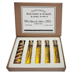 Подарочный парфюмерный набор Zilinski & Rosen Black Pepper & Amber, Neroli унисекс 5 в 1