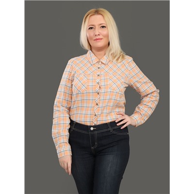 Рубашка женская классическая с рукавом блузка для офиса