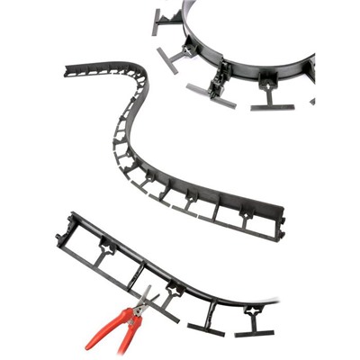 Бордюр садовый, пластиковый, h = 78 мм, 8 м, 32 колышка, «ГеоПластБорд»